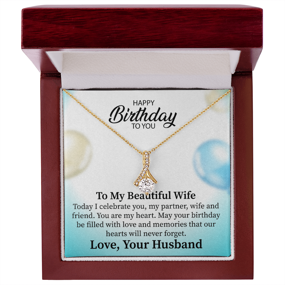 Alluring Beauty Necklace for Wife – Timeless Jewelry Gift with a Touching Message from Husband