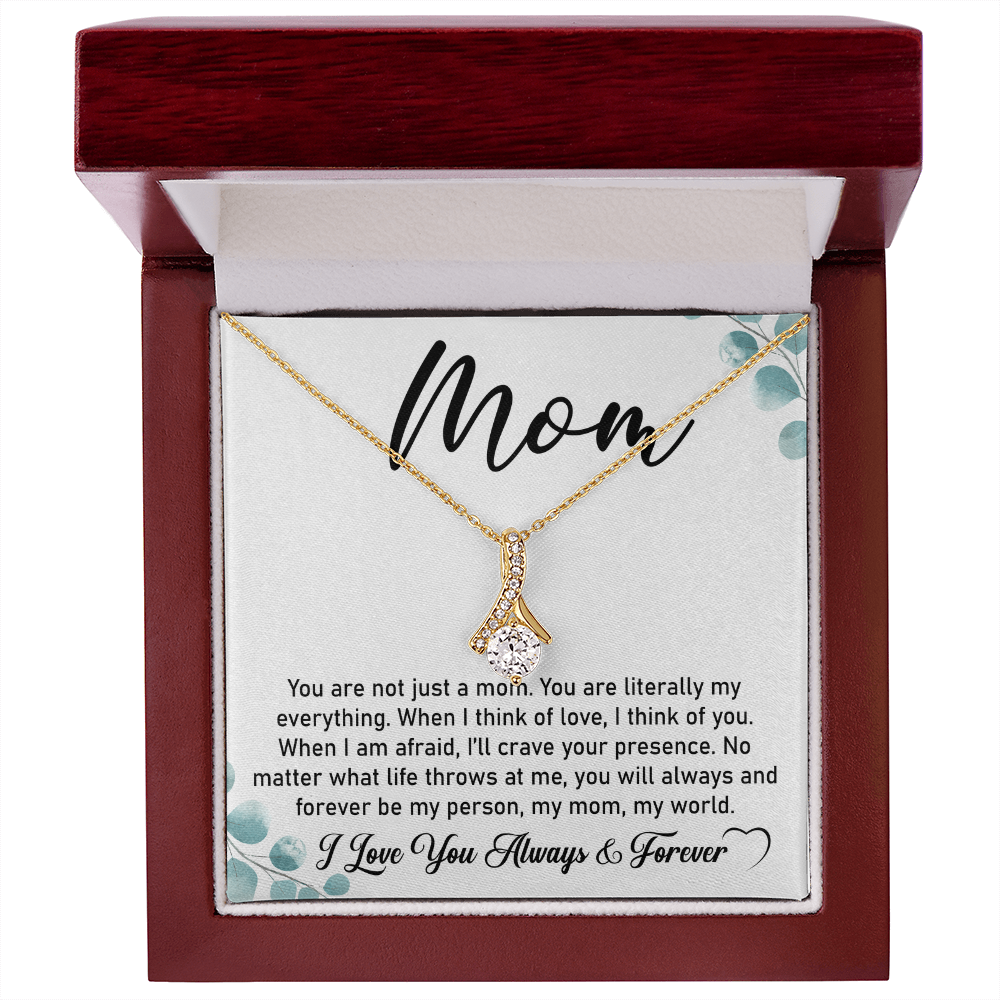 To My Mom Necklace – Elegant Alluring Beauty Gift for First-Time Moms