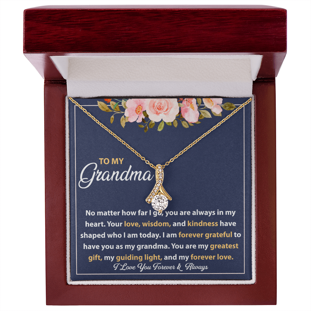 Best Gifts for Grandma – Alluring Beauty Necklace, Thoughtful Personalized Gift for Grandmother