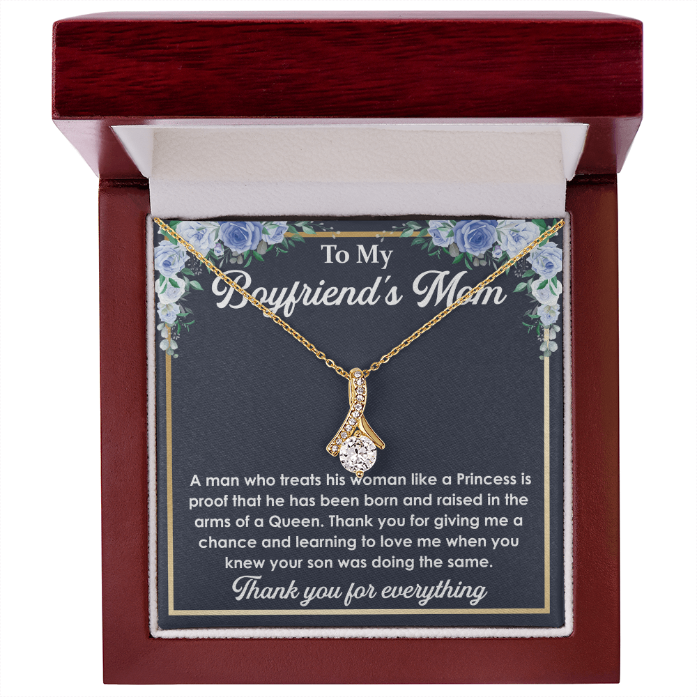 Best Gifts for Boyfriend’s Mom – Love Knot Necklace with a Heartfelt and Touching Message