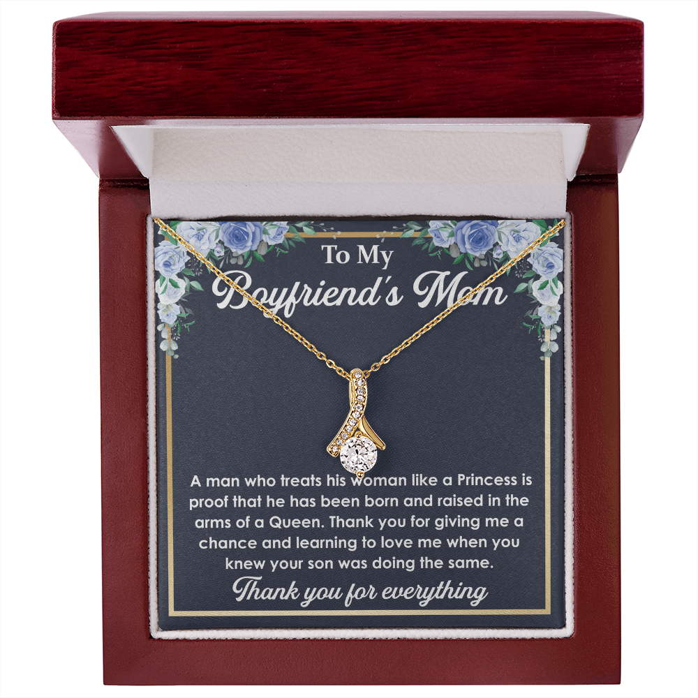 Best Gifts for Boyfriend's Mom – Love Knot Necklace with Touching Message