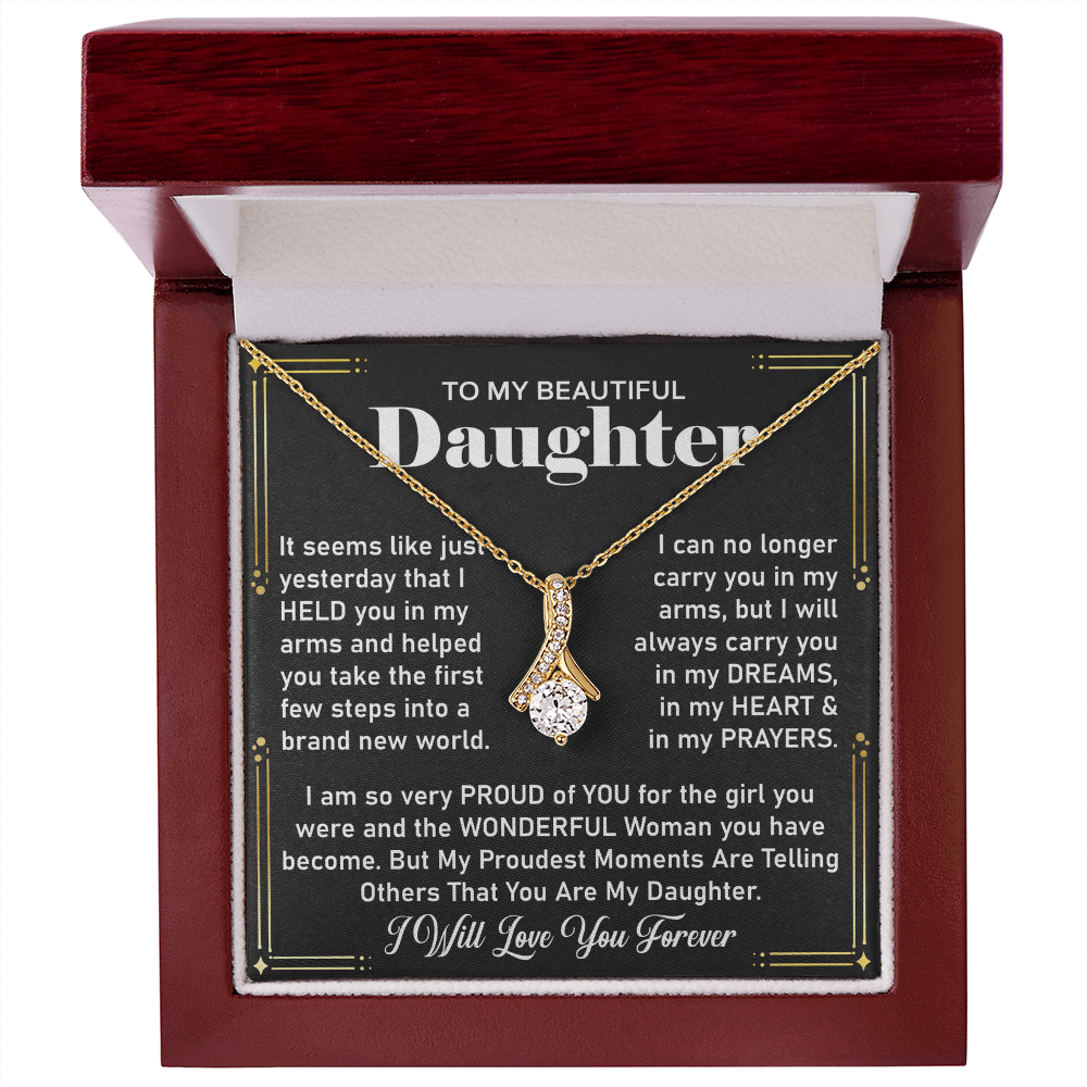 To My Daughter Necklace – Sentimental Jewelry from Dad, A Symbol of Unconditional Love