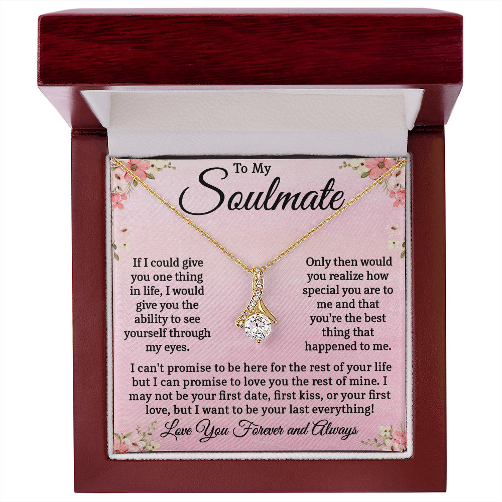 My Soulmate Necklace – Meaningful Valentine's Day Gift for Wife, Girlfriend, or Future Wife