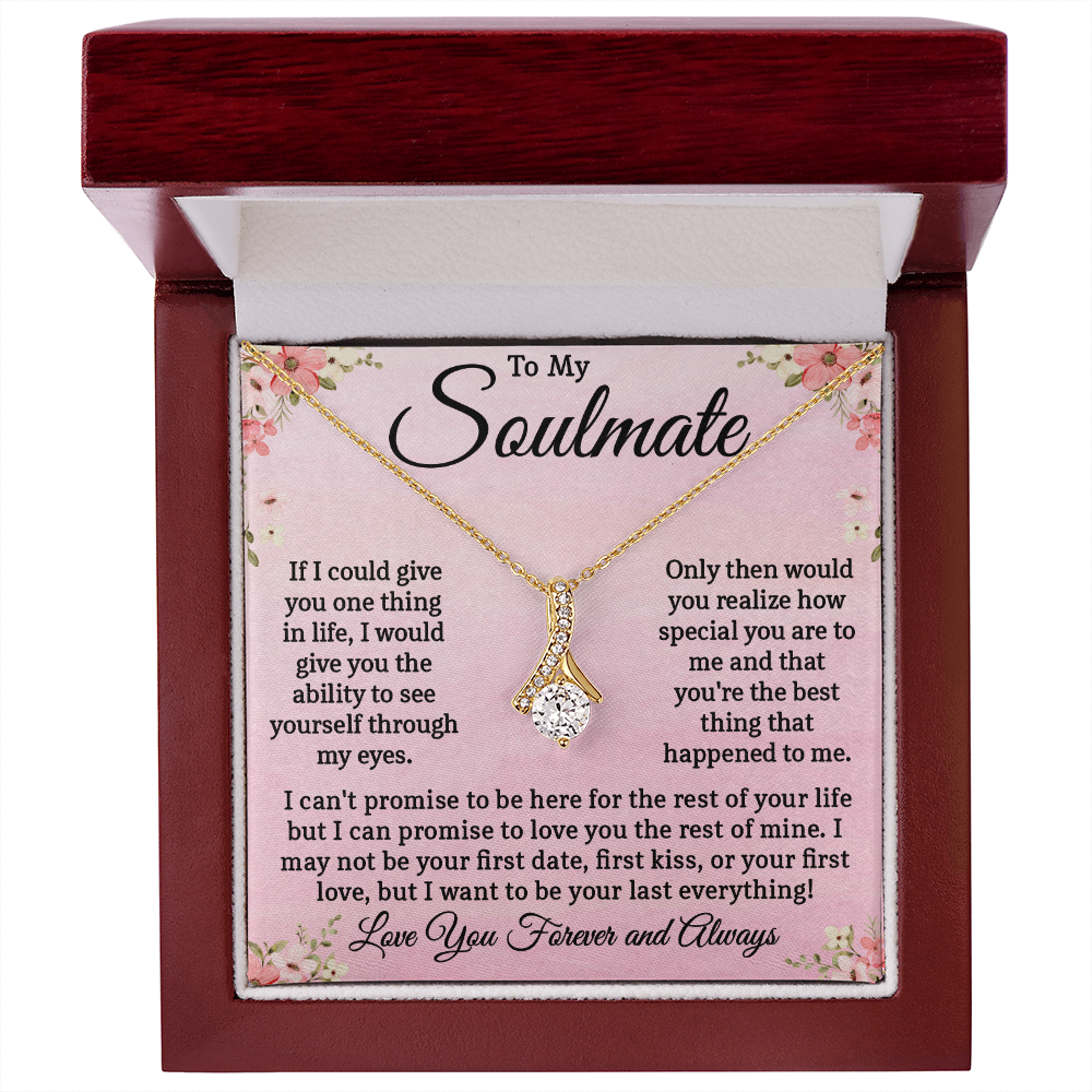 My Soulmate Necklace, Valentine's Day Gifts For Her, Gift for Wife, Girlfriend, or Future Wife Valentines, Birthday, Jewelry