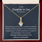 New! Daughter-in-law Wedding Gift, Jewelry From Mother-in-law