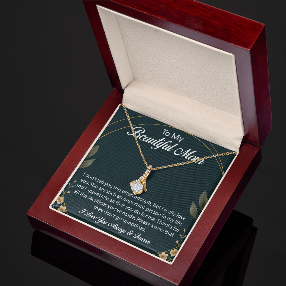 Alluring Beauty Necklace – Meaningful Gift for First-Time Moms