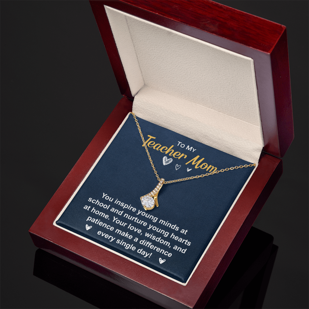 Elegant Necklace with gift box and heartfelt message