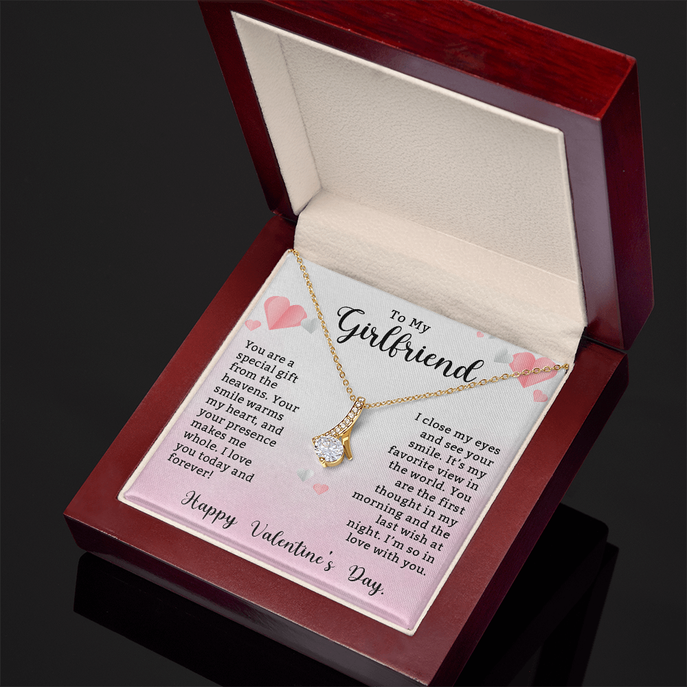 To My Girlfriend, You Are a Special Gift from the Heavens – Alluring Beauty Necklace, A Romantic Valentine's Day Gift to Express My Endless Love