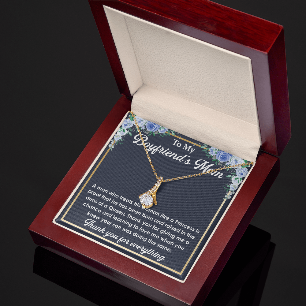 Best Gifts for Boyfriend’s Mom – Love Knot Necklace with a Heartfelt and Touching Message