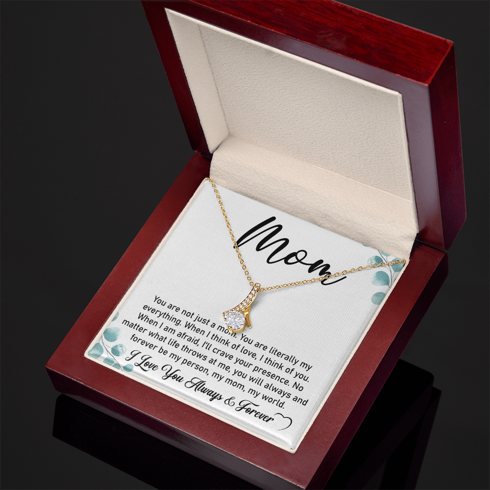 To My Mom Necklace – Elegant Alluring Beauty Gift for First-Time Moms