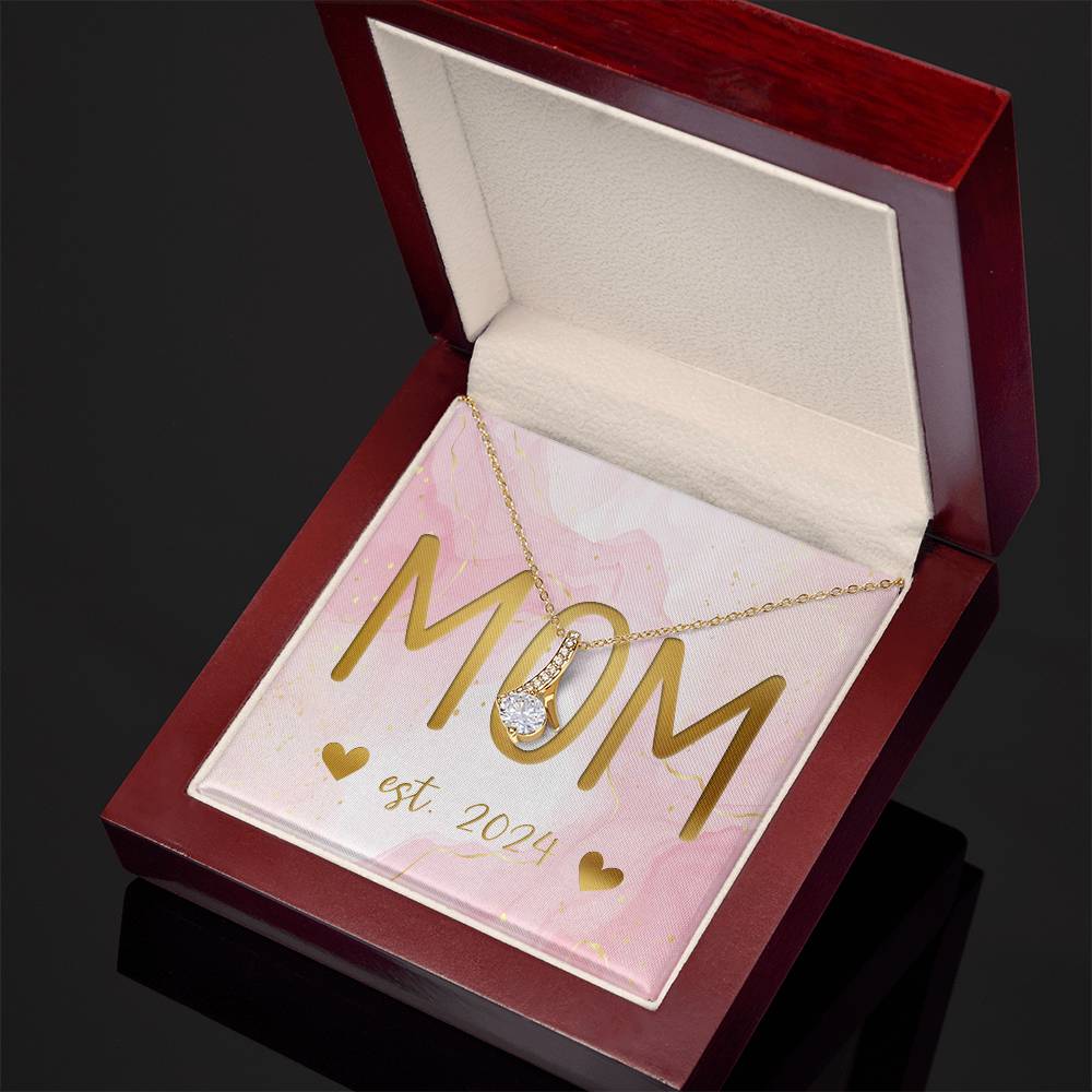 New Mom Gifts for Women Alluring Beauty Necklace - Pregnancy Gifts for First Time Moms, Expecting Mothers | Expecting Mother Gifts for Christmas