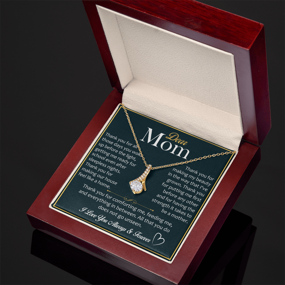 Best Gift for Mom – Alluring Beauty Necklace, A Special Jewelry Gift for New Mom