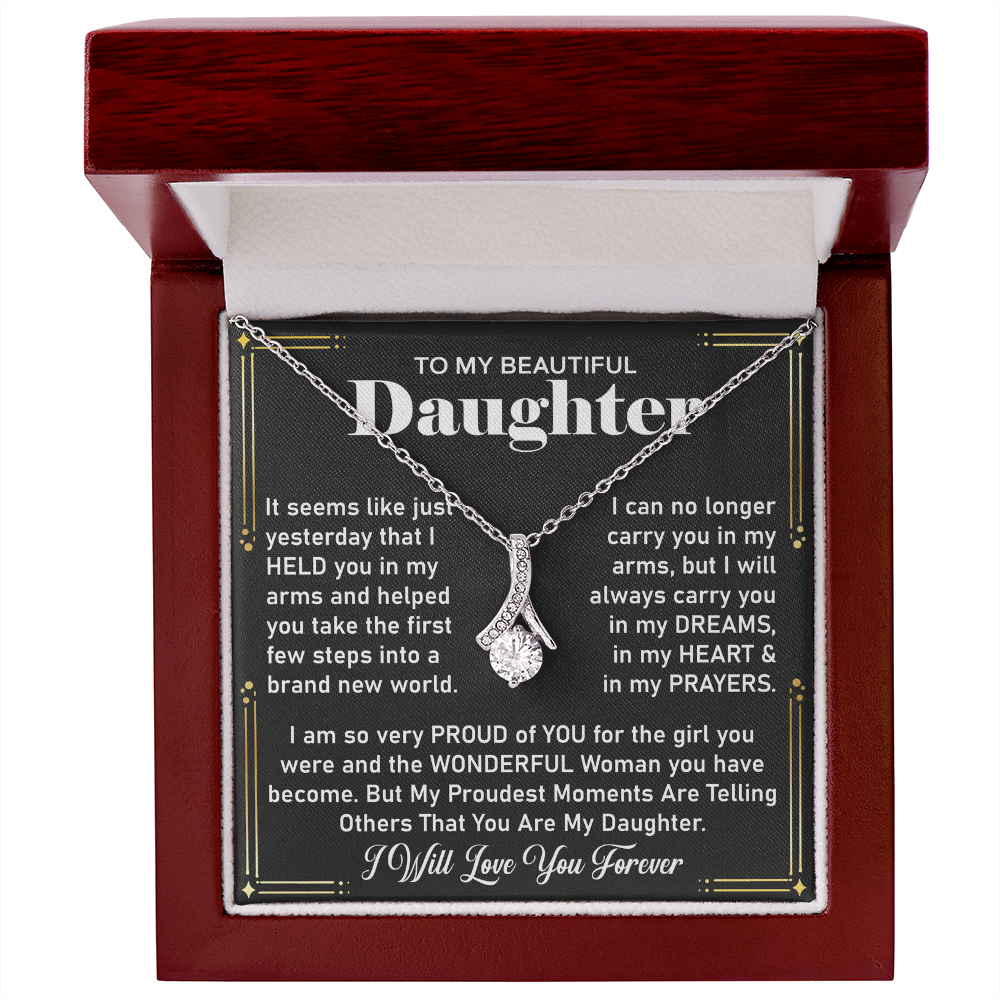 To My Daughter Necklace – Sentimental Jewelry from Dad, A Symbol of Unconditional Love