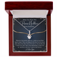 Love You This Much Promise 14k White Gold Valentines Day Necklaces for Her