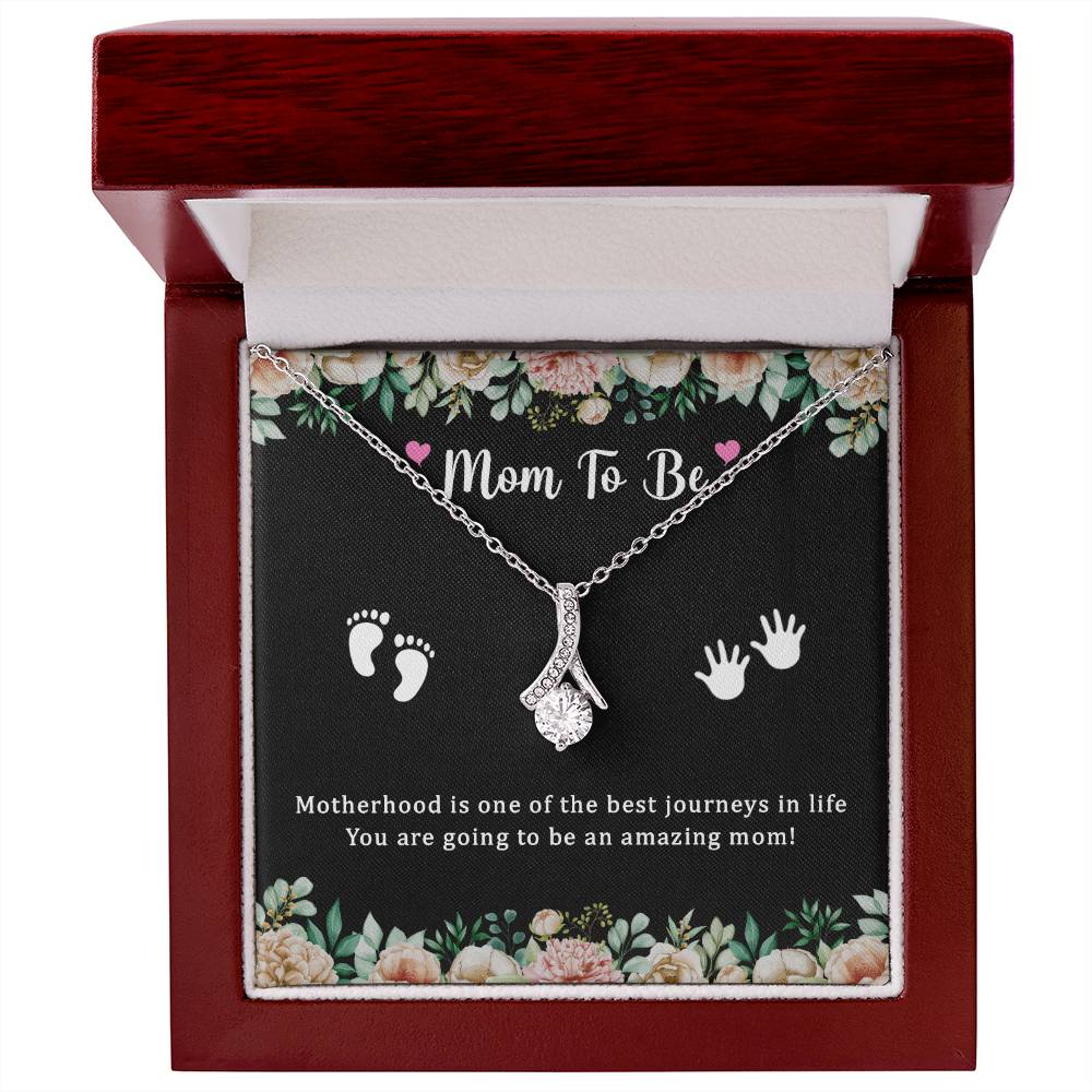 Luxurious Pregnancy Gifts for Daughter-in-Law or New Mom: Alluring Beauty Necklace for Mom-to-Be, Expecting Mom, or First-Time Mom