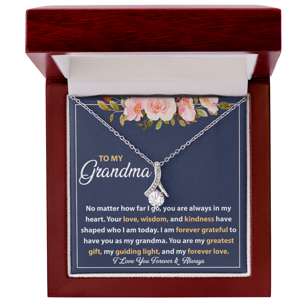 Best Gifts for Grandma – Alluring Beauty Necklace, Thoughtful Personalized Gift for Grandmother