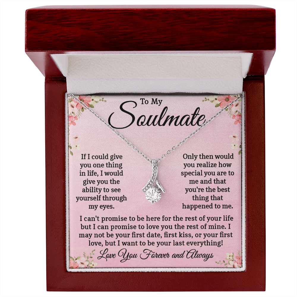 My Soulmate Necklace, Valentine's Day Gifts For Her, Gift for Wife, Girlfriend, or Future Wife Valentines, Birthday, Jewelry