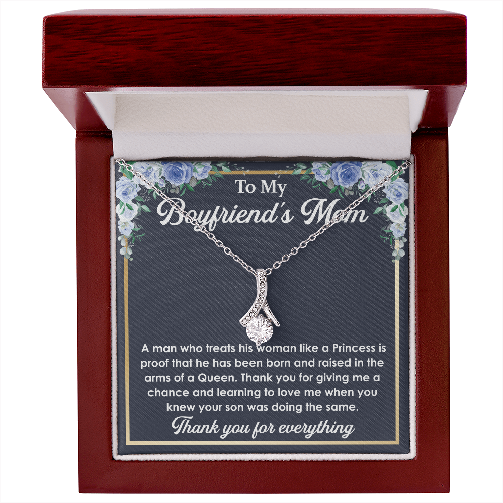 Best Gifts for Boyfriend’s Mom – Love Knot Necklace with a Heartfelt and Touching Message