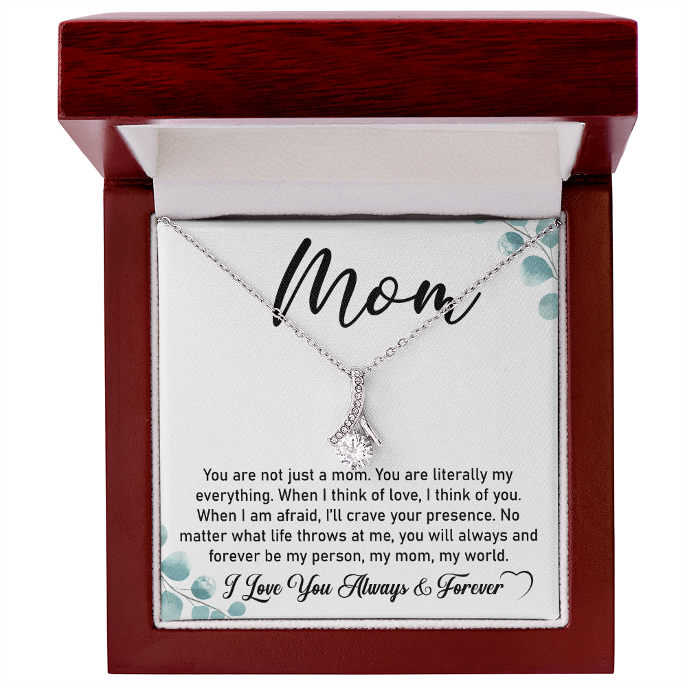 To My Mom Necklace – Elegant Alluring Beauty Gift for First-Time Moms