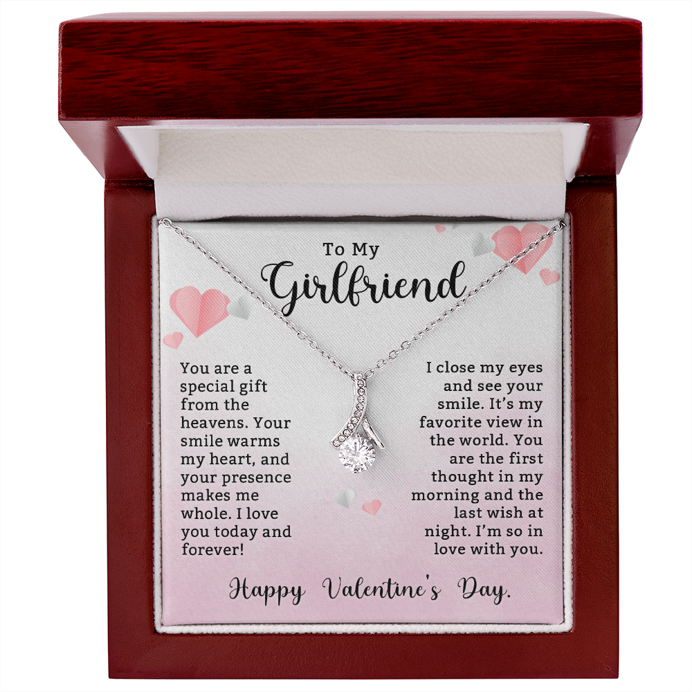 To My Girlfriend, You Are a Special Gift from the Heavens – Alluring Beauty Necklace, A Romantic Valentine's Day Gift to Express My Endless Love