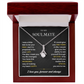 To My Soulmate Necklace for Women , Alluring Beauty Valentines Necklace for Wife