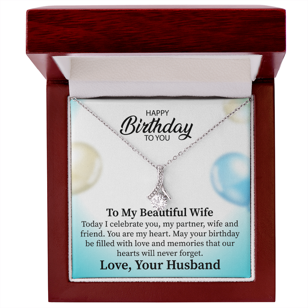 Alluring Beauty Necklace for Wife – Timeless Jewelry Gift with a Touching Message from Husband