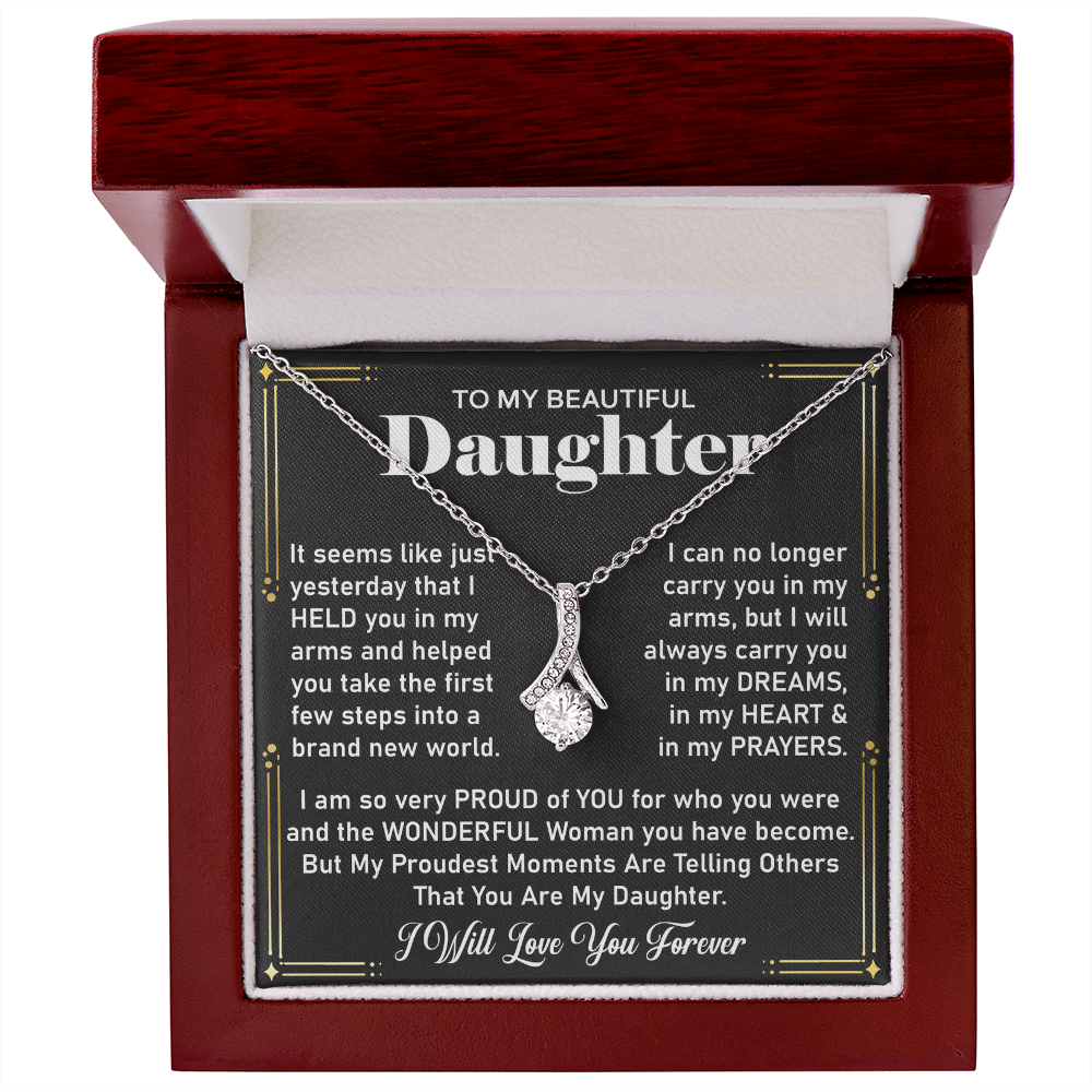 To My Daughter – Alluring Beauty Necklace, A Timeless Gift of Love