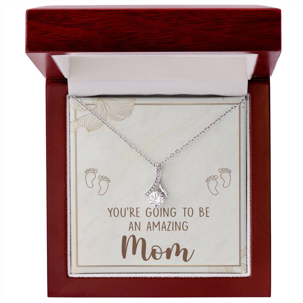 New Mom Necklace: Pregnancy Gift for Daughter-in-Law, New Mom, Mom to Be