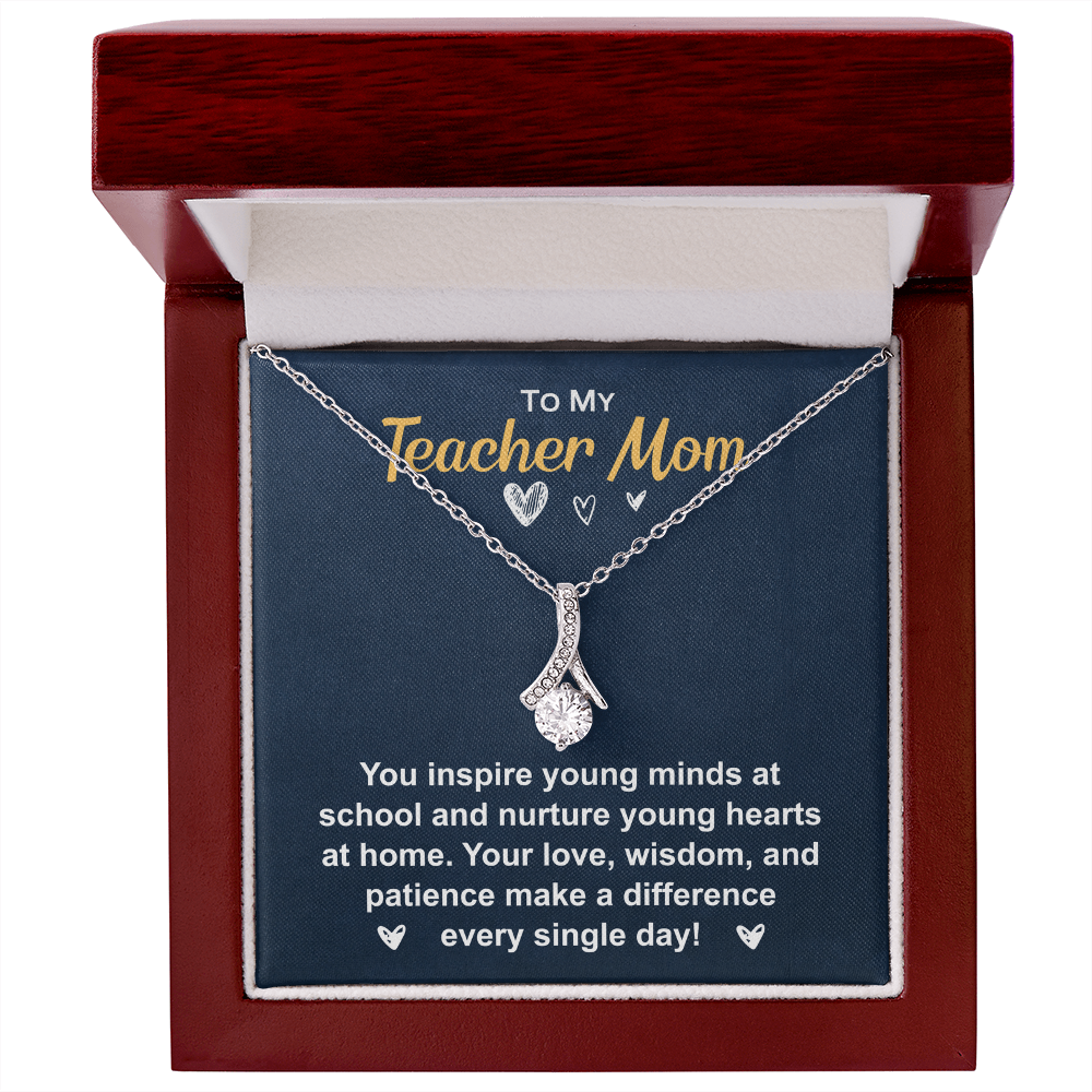 Elegant Necklace with gift box and heartfelt message