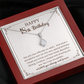 Happy 18th Birthday Necklace for Her With a Heartfelt Gift Box