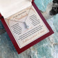 Jewelry for My Wife's Wife-soulmate Necklace With a Heartfelt Message Card and Gift Box