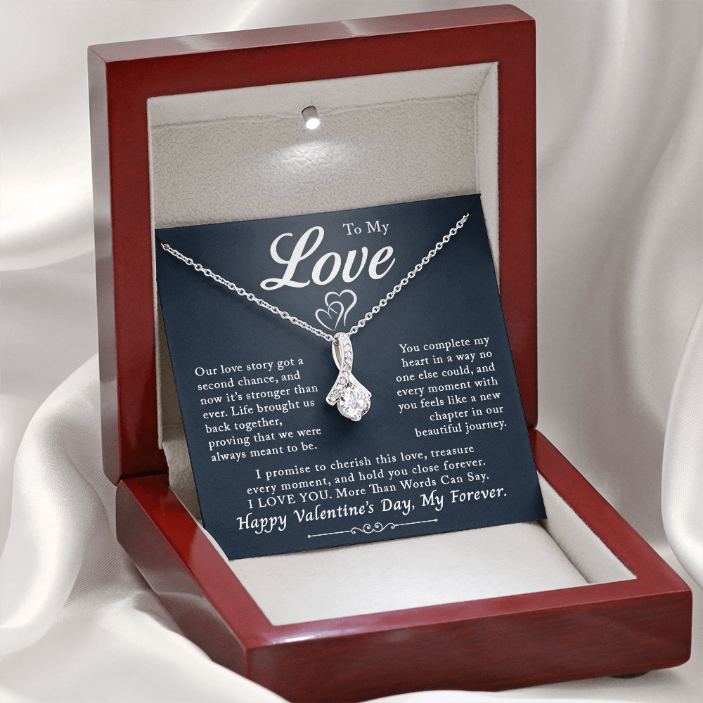 To My Love, Our Love Story's Second Chance – Alluring Beauty Necklace, A Promise to Cherish Forever | Perfect Valentine's Day Gift