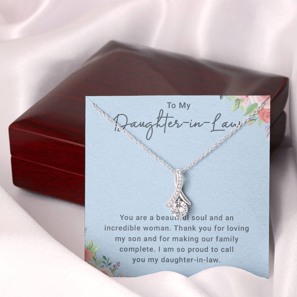 Daughter in Law Gifts From Mother in Law, Daughter In Law Gifts For Women Necklace