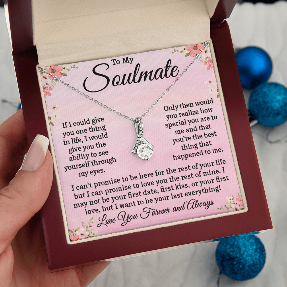 My Soulmate Necklace, Valentine's Day Gifts For Her, Gift for Wife, Girlfriend, or Future Wife Valentines, Birthday, Jewelry