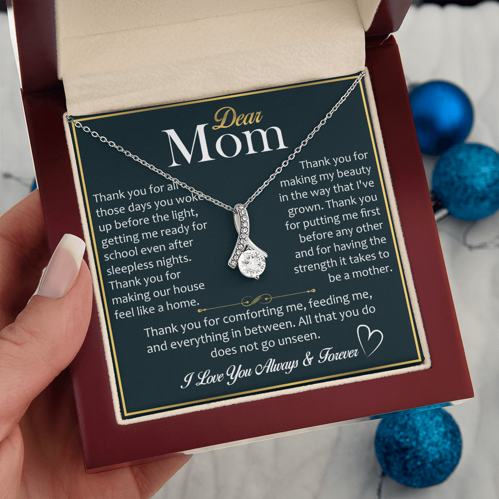 Best Gift for Mom – Alluring Beauty Necklace, A Special Jewelry Gift for New Mom