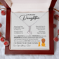 To My Beautiful Daughter Necklace Gift - I Am Proud to Be Your Father