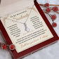 Jewelry for My Wife's Wife-soulmate Necklace With a Heartfelt Message Card and Gift Box
