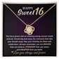 You Are Braver Than You Believe - Sweet 16th Birthday Necklace