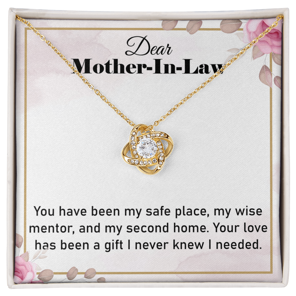 To My Mother in-Law gift, Gifts for Mother-in-Law – Stunning Love Knot Necklace for Special Moments - Gifts idea for Mother in-Law