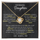 To My Daughter Necklace From Dad With Elegant Jewelry Box