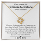 Promise Necklace for Her, Soulmate Girlfriend Wife Finacee