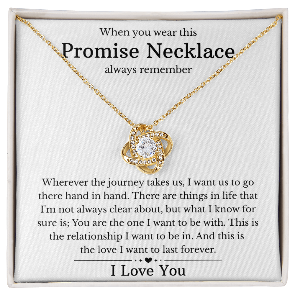 Promise Necklace for Her, Soulmate Girlfriend Wife Finacee