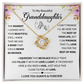 To My Beautiful Granddaughter Love Knot Necklace With Gift Box