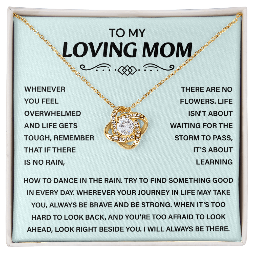 To My Loving Mom - You Are the Heartbeat of Our Family - Necklace for Her