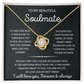 To My Beautiful Soulmate Necklace for Women, Necklace for Wife From Husband