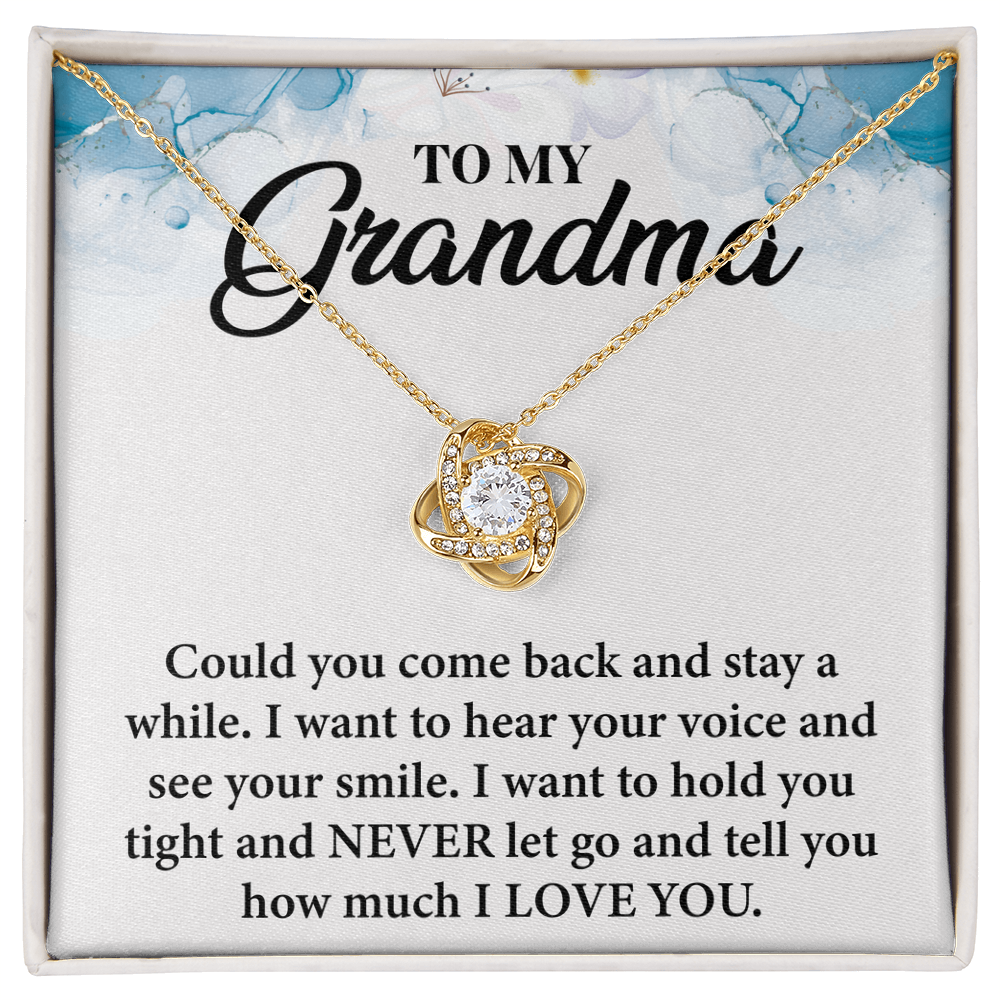 Best Gifts for Grandma – Elegant Love Knot Necklace, A Symbol of Love and Appreciation