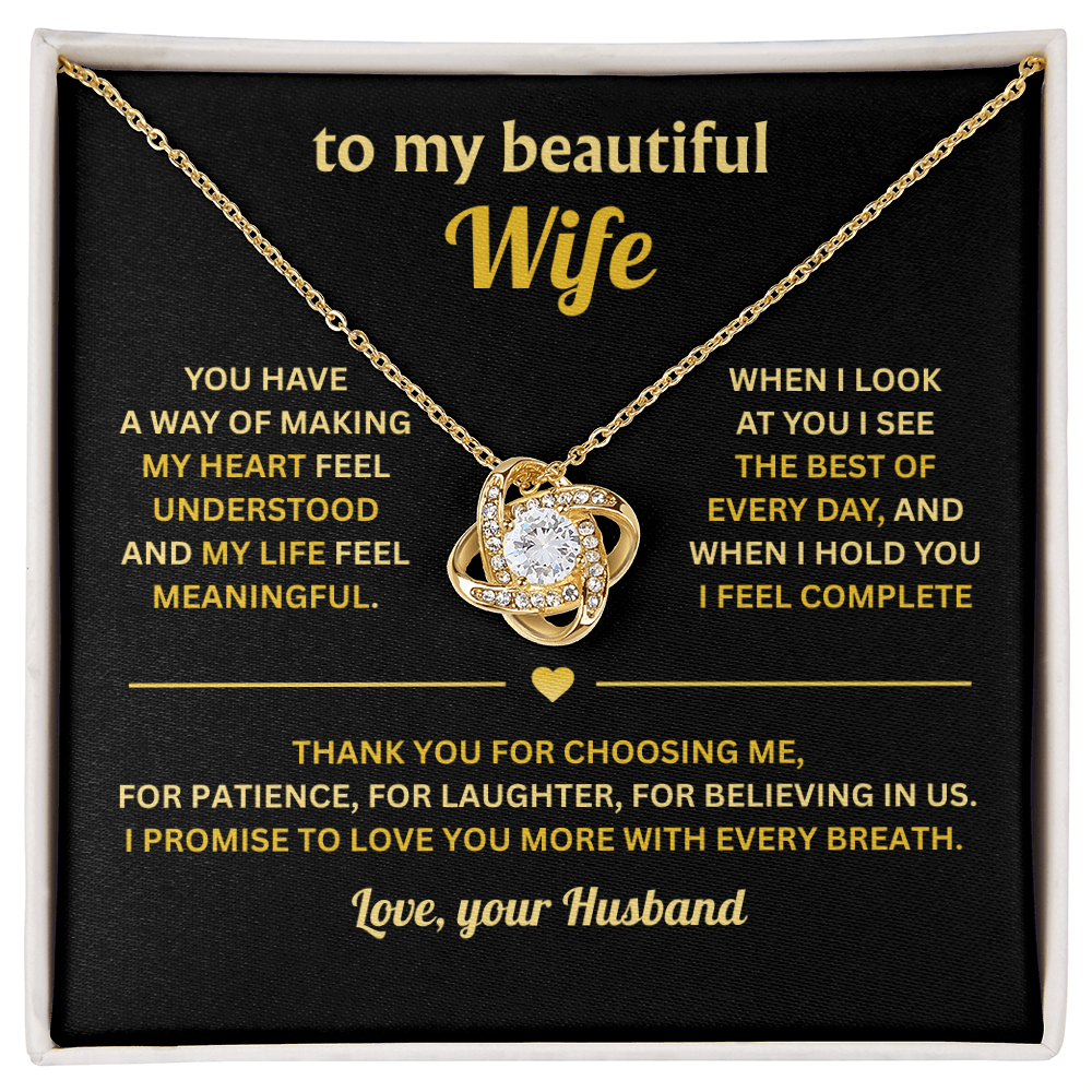 Dear Wife - My Prayers Were Answered the Day That I Met You - Necklace for Women