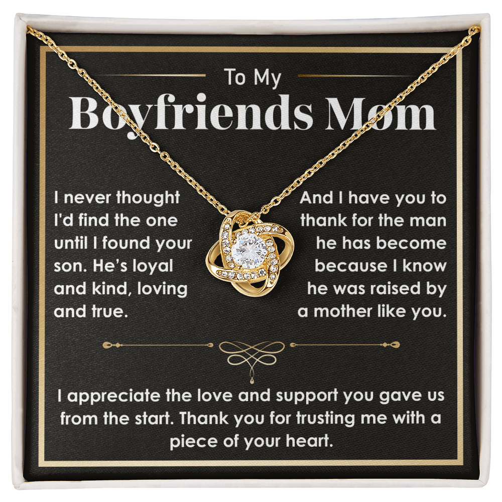 To My Boyfriend's Mom Necklace – A Sentimental Gift to Express Gratitude and Love, Perfect Gift for Boyfriend's Mom