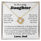 To My Daughter I Am So Thankful to Have You as a Daughter, Necklace