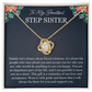 To My Beautiful Stepsister - You Are an Important Part of My Life - Love Knot Necklace